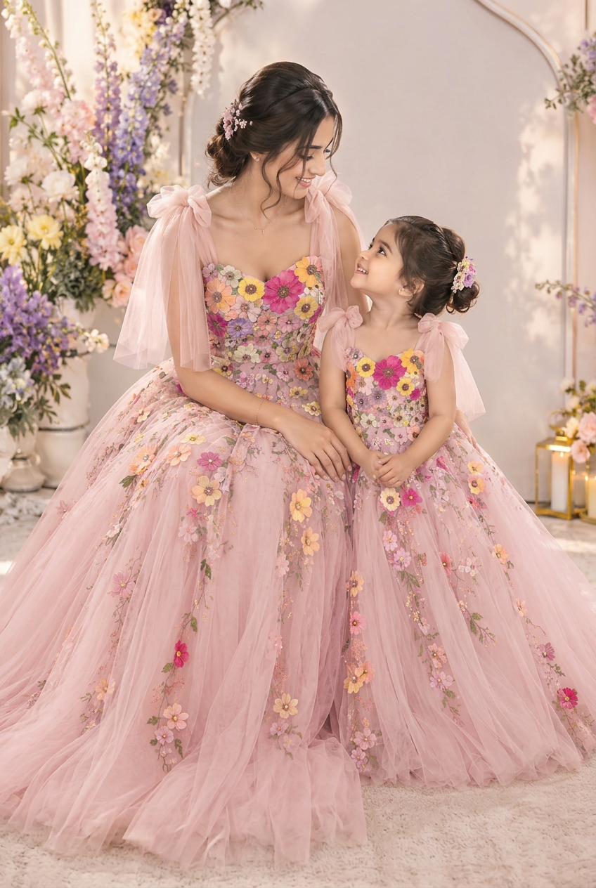AVYA ARYAL – Custom Mother & Daughter Dress
