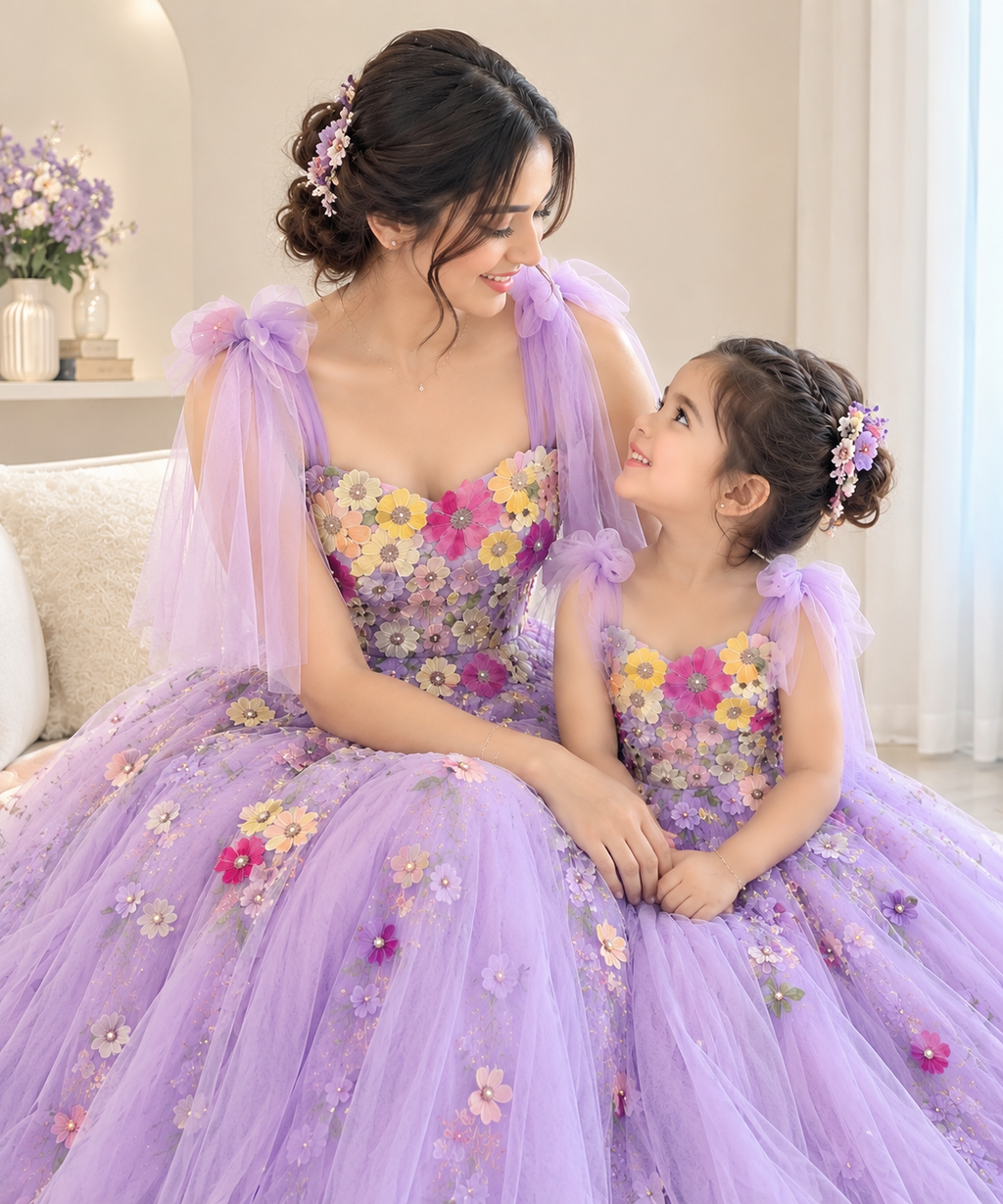 AVYA ARYAL – Custom Mother & Daughter Dress